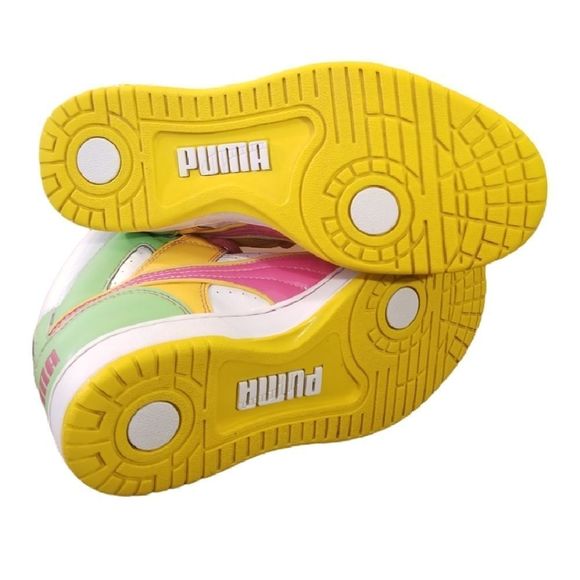 Puma Unlimited Hi Limited Women’s 2009 High Tops Size US 6 Pink Green Yellow - Picture 2 of 7